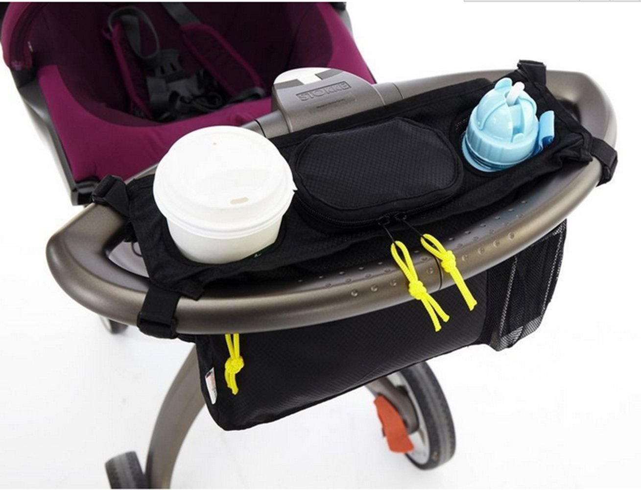 Amazon.co.jp: ベビーカー 収納ボックス, Lamshaw 多機能小物入れ